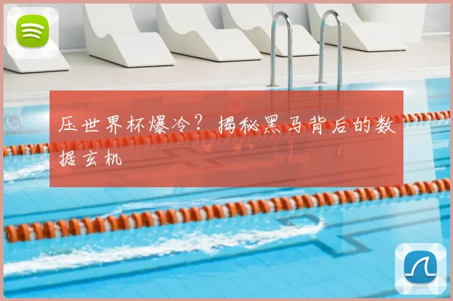 压世界杯爆冷？揭秘黑马背后的数据玄机